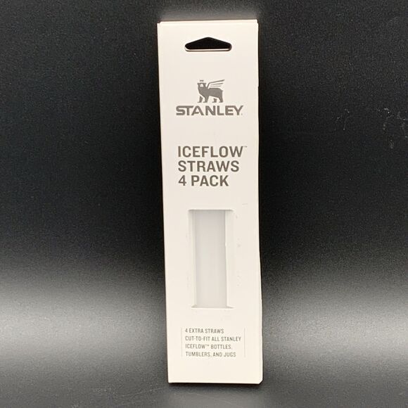 Stanley Reusable Quencher Straws 4-Pack of Bpa-Free Reusable Fits Iceflow NEW - Picture 1 of 5